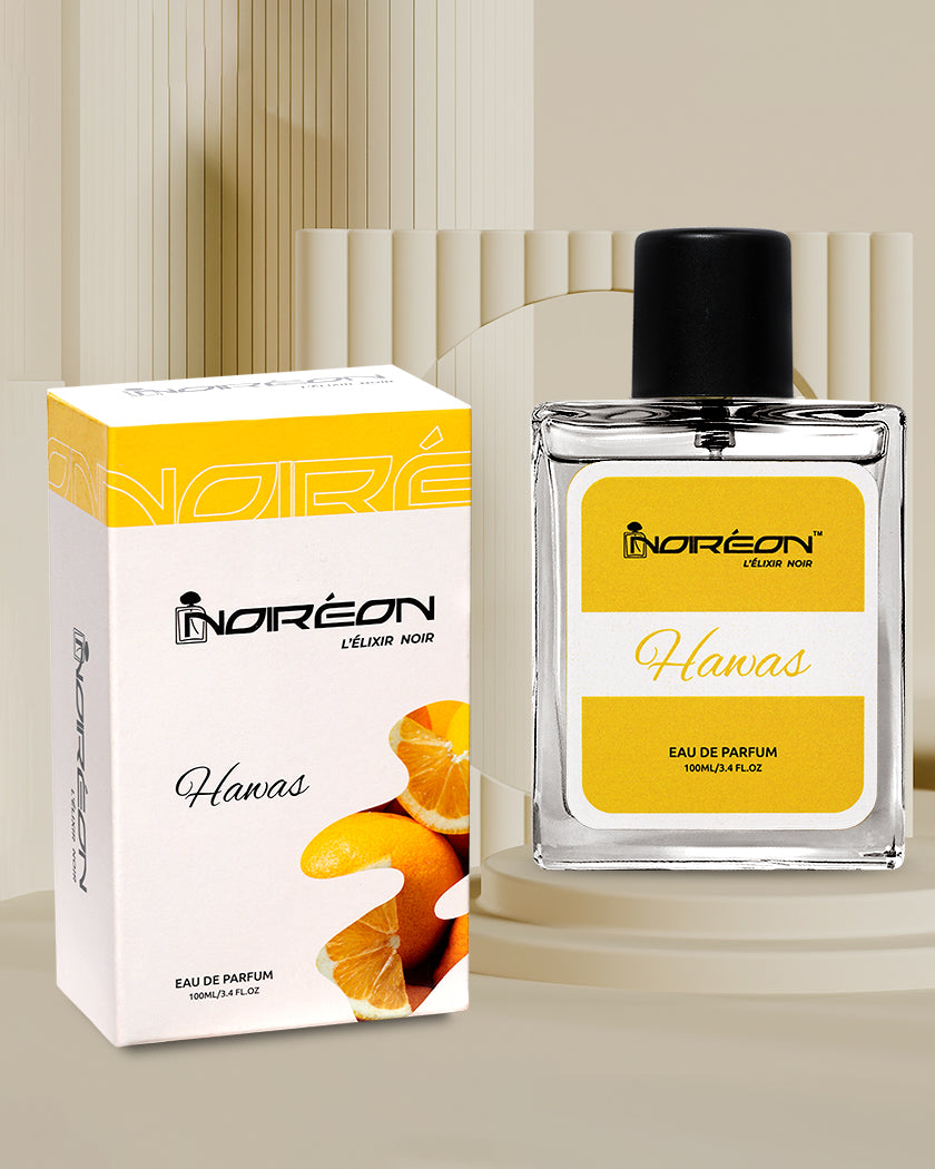 Hawas Eau De Parfum 100ml | Fresh Aquatic Citrus Perfume for Men & Women